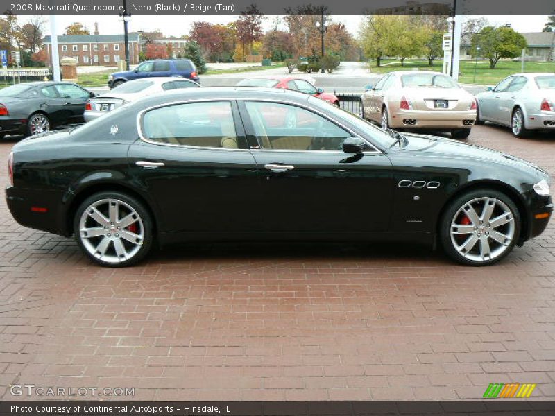 Nero (Black) / Beige (Tan) 2008 Maserati Quattroporte