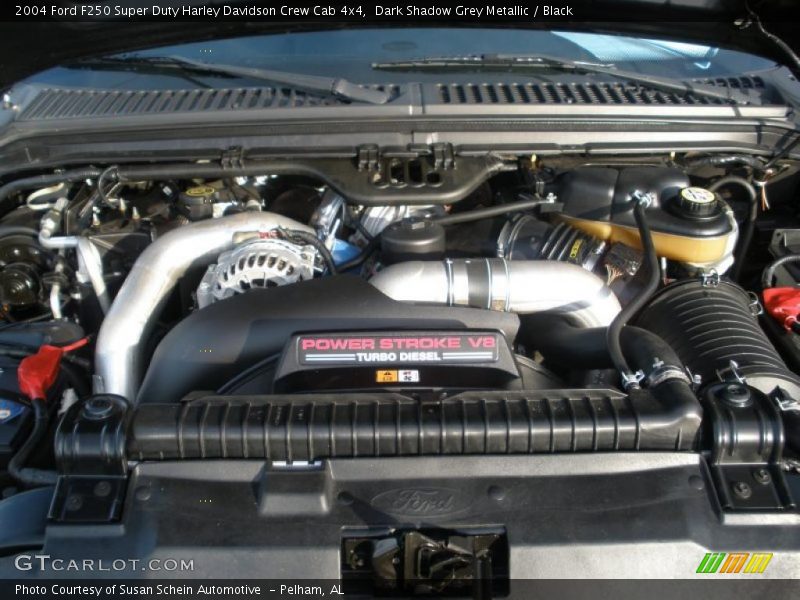 Dark Shadow Grey Metallic / Black 2004 Ford F250 Super Duty Harley Davidson Crew Cab 4x4