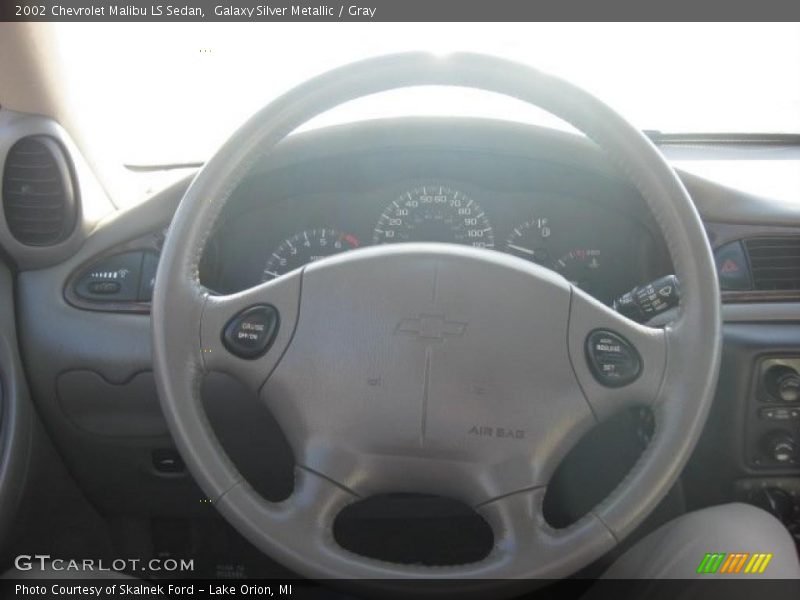 Galaxy Silver Metallic / Gray 2002 Chevrolet Malibu LS Sedan