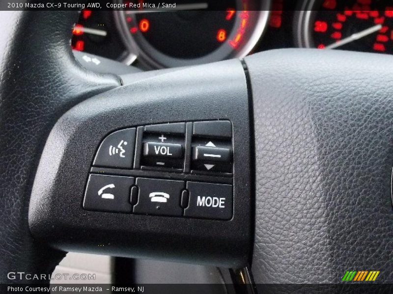 Controls of 2010 CX-9 Touring AWD
