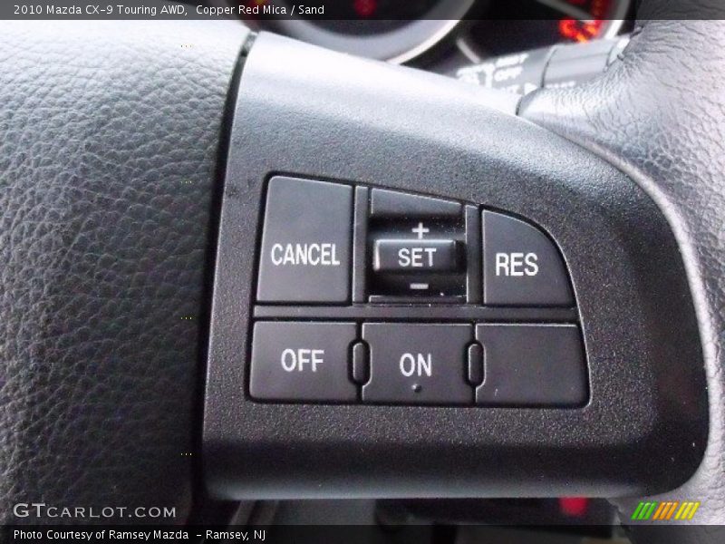 Controls of 2010 CX-9 Touring AWD