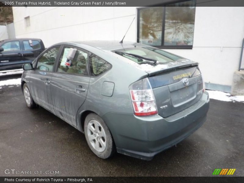 Tideland Gray Green Pearl / Ivory/Brown 2005 Toyota Prius Hybrid