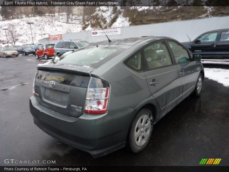Tideland Gray Green Pearl / Ivory/Brown 2005 Toyota Prius Hybrid