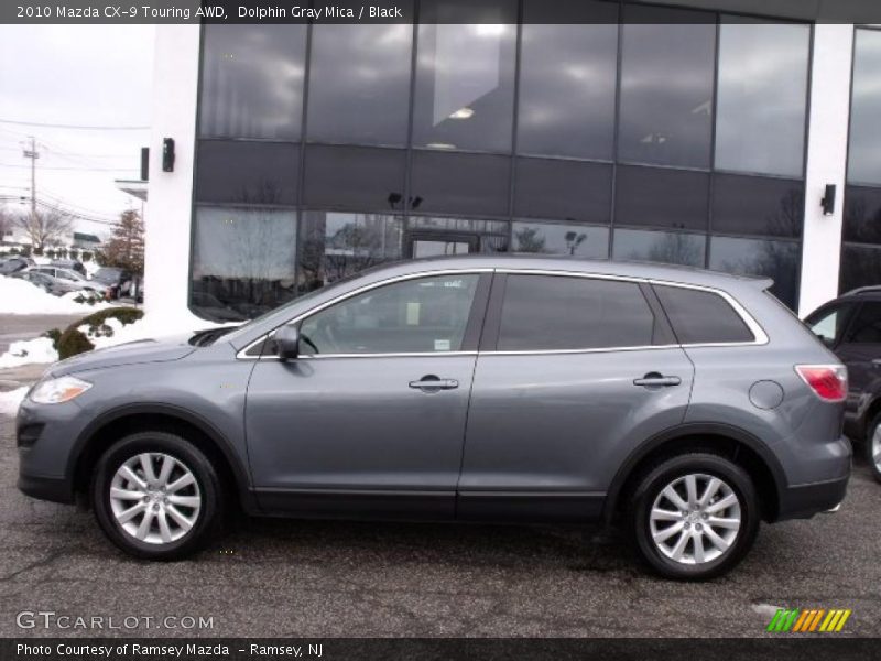 Dolphin Gray Mica / Black 2010 Mazda CX-9 Touring AWD