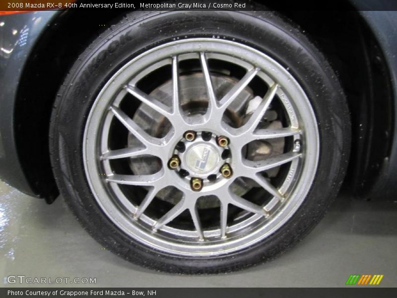 Metropolitan Gray Mica / Cosmo Red 2008 Mazda RX-8 40th Anniversary Edition