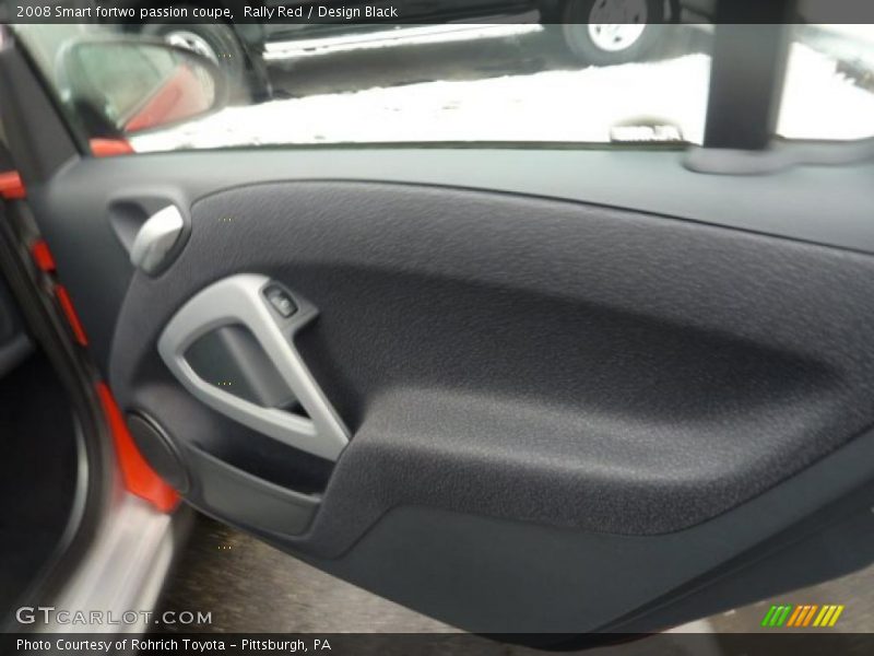 Rally Red / Design Black 2008 Smart fortwo passion coupe