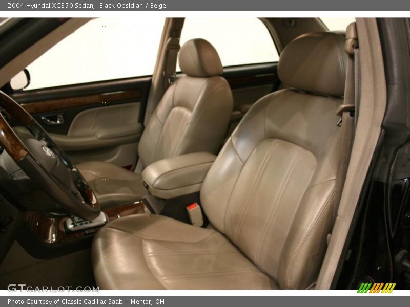 Black Obsidian / Beige 2004 Hyundai XG350 Sedan