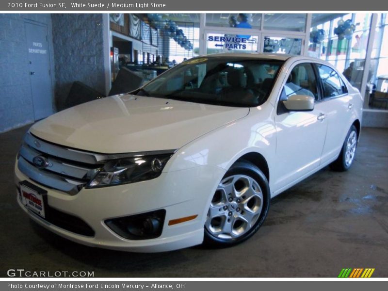 White Suede / Medium Light Stone 2010 Ford Fusion SE