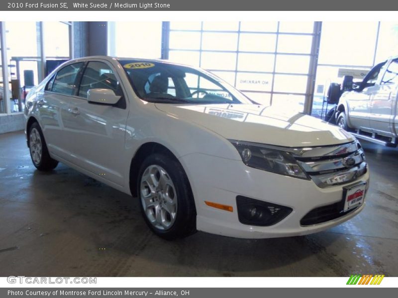 White Suede / Medium Light Stone 2010 Ford Fusion SE