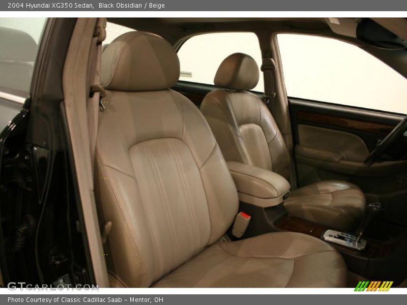 Black Obsidian / Beige 2004 Hyundai XG350 Sedan