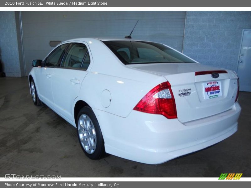 White Suede / Medium Light Stone 2010 Ford Fusion SE