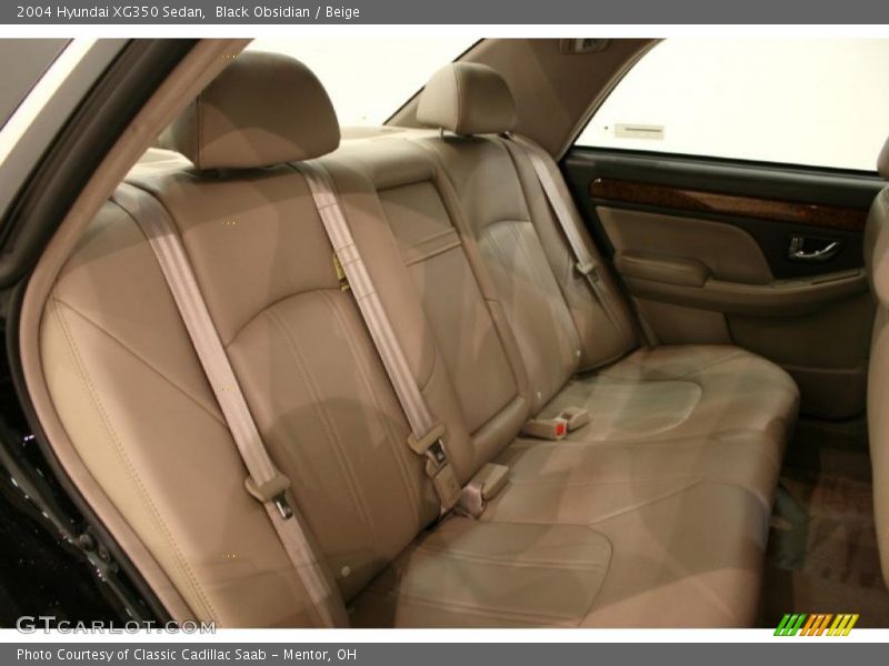 Black Obsidian / Beige 2004 Hyundai XG350 Sedan