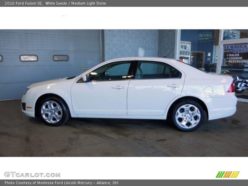 White Suede / Medium Light Stone 2010 Ford Fusion SE