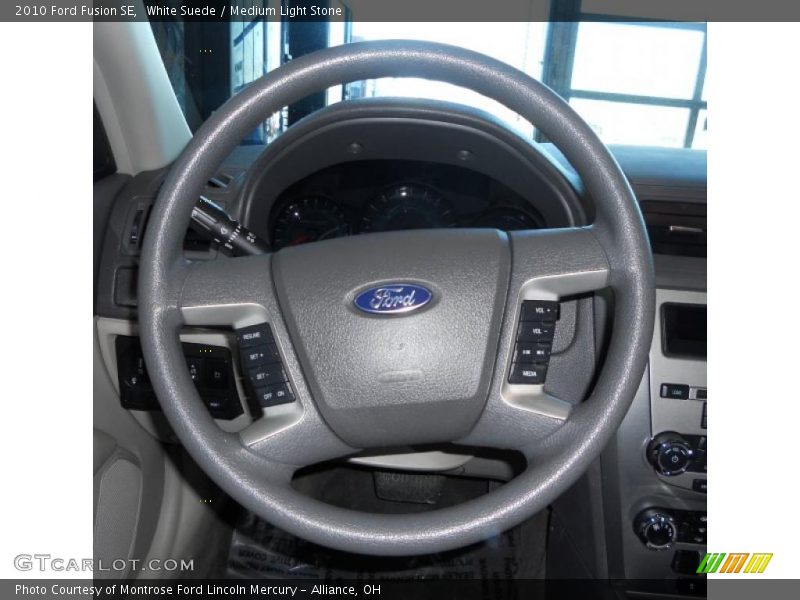 White Suede / Medium Light Stone 2010 Ford Fusion SE
