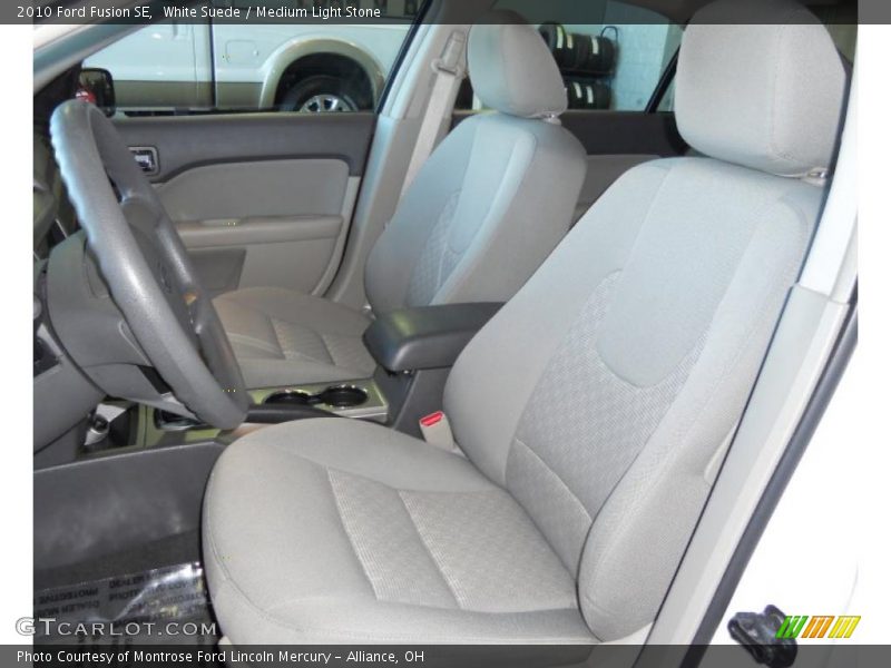 White Suede / Medium Light Stone 2010 Ford Fusion SE