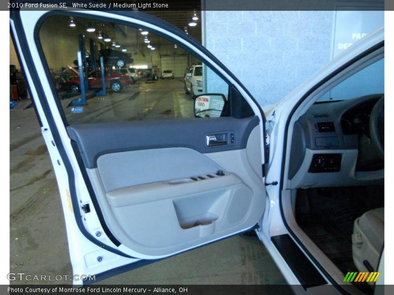 White Suede / Medium Light Stone 2010 Ford Fusion SE