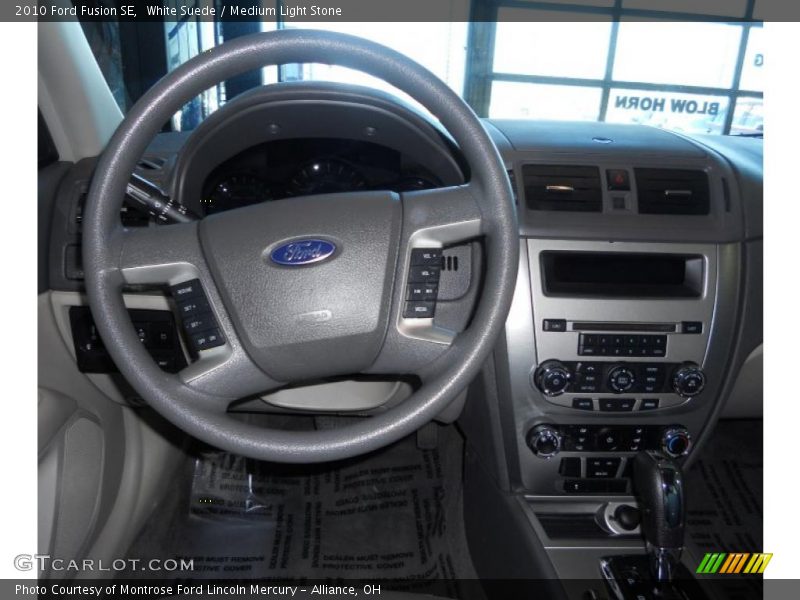 White Suede / Medium Light Stone 2010 Ford Fusion SE