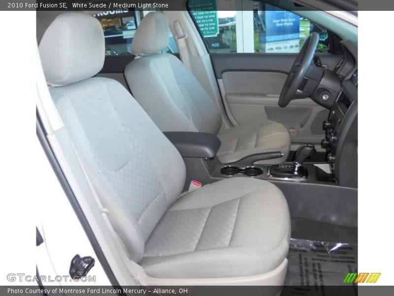 White Suede / Medium Light Stone 2010 Ford Fusion SE