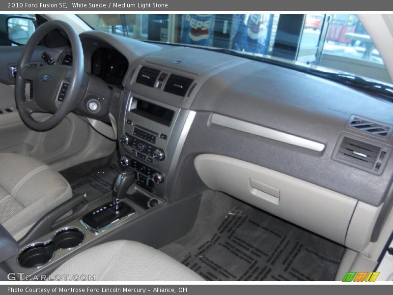 White Suede / Medium Light Stone 2010 Ford Fusion SE