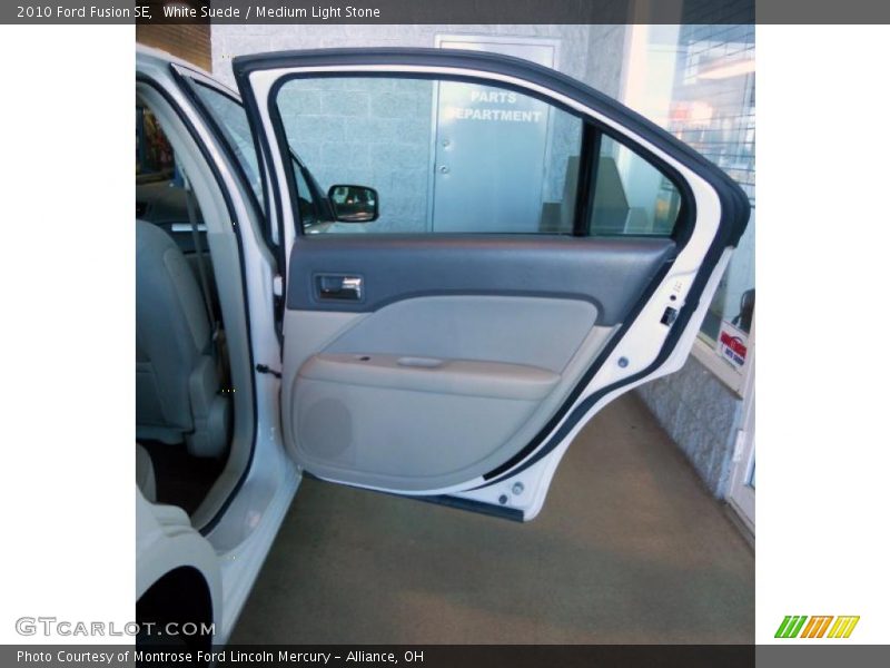 White Suede / Medium Light Stone 2010 Ford Fusion SE