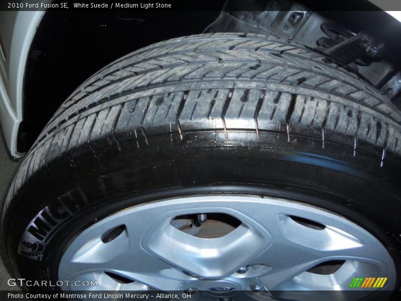 White Suede / Medium Light Stone 2010 Ford Fusion SE