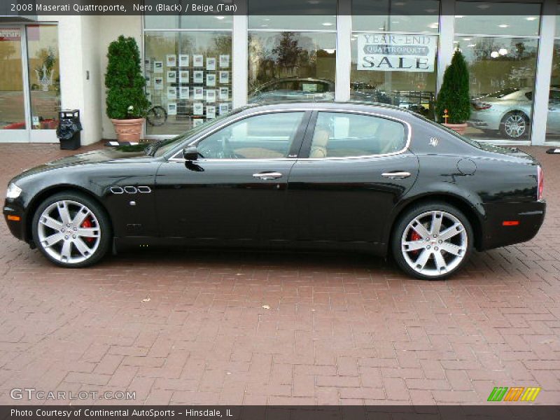 Nero (Black) / Beige (Tan) 2008 Maserati Quattroporte