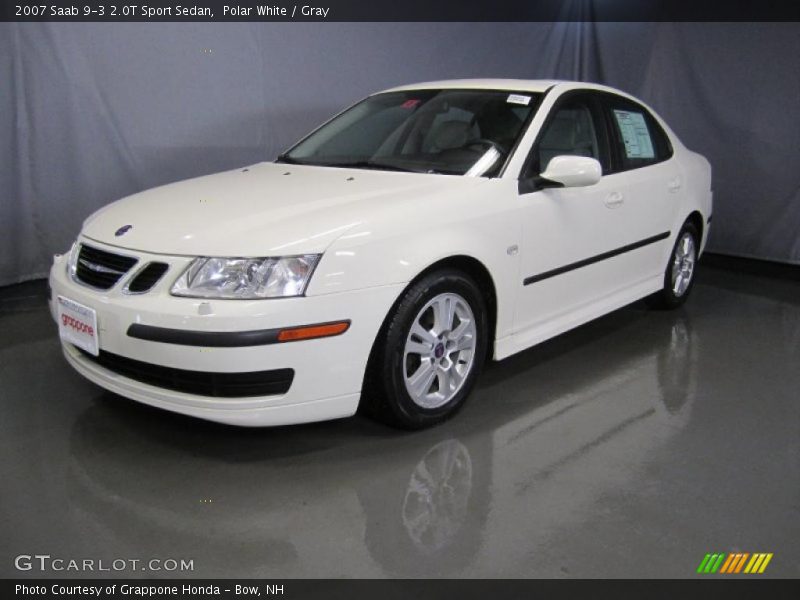 Polar White / Gray 2007 Saab 9-3 2.0T Sport Sedan