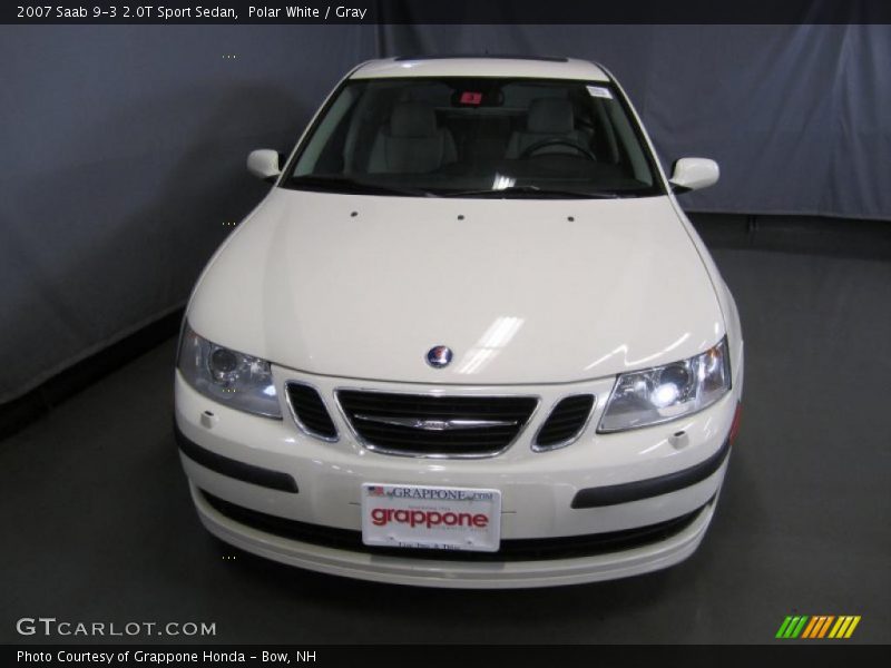 Polar White / Gray 2007 Saab 9-3 2.0T Sport Sedan