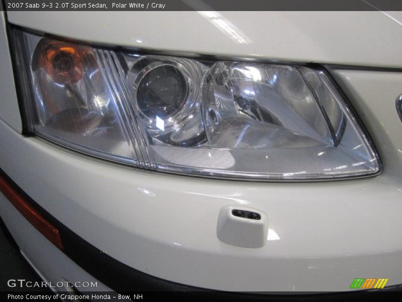 Polar White / Gray 2007 Saab 9-3 2.0T Sport Sedan