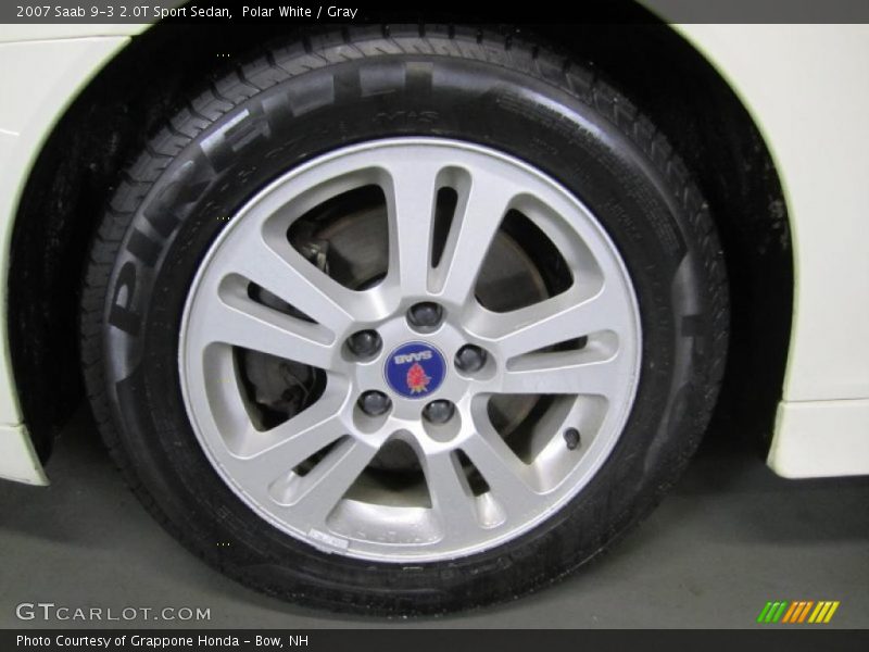 Polar White / Gray 2007 Saab 9-3 2.0T Sport Sedan