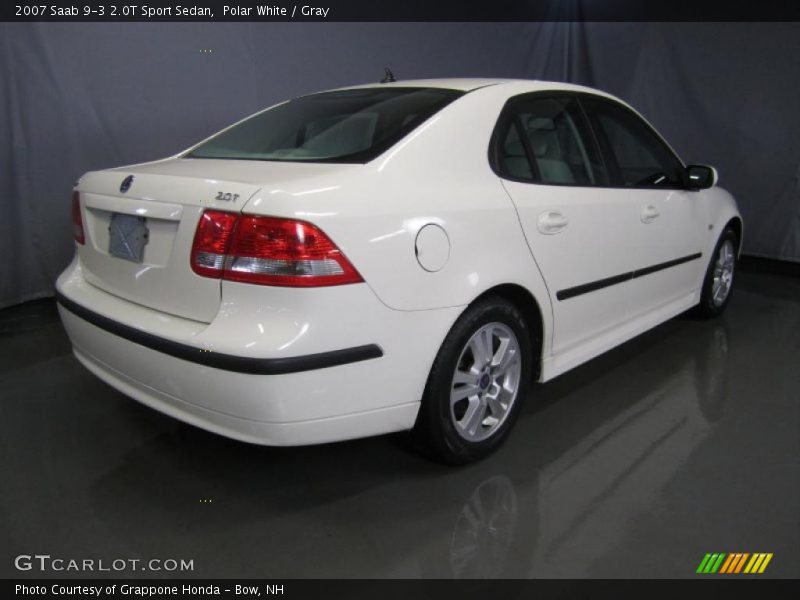 Polar White / Gray 2007 Saab 9-3 2.0T Sport Sedan