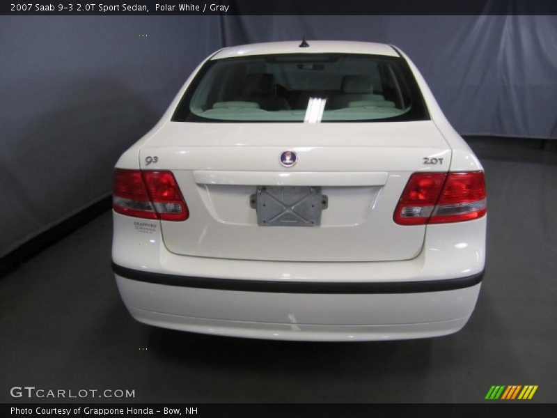 Polar White / Gray 2007 Saab 9-3 2.0T Sport Sedan