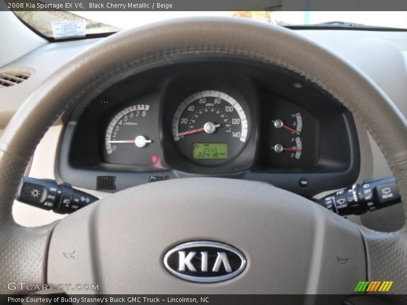 Black Cherry Metallic / Beige 2008 Kia Sportage EX V6