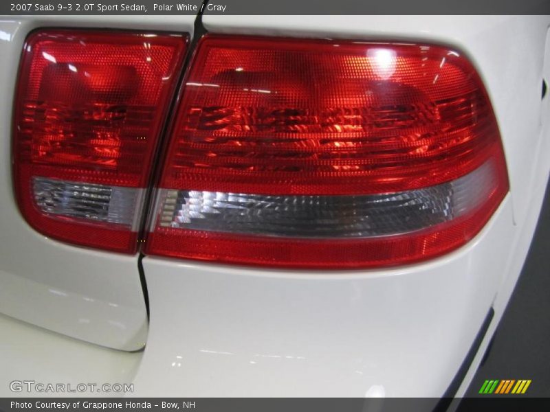 Polar White / Gray 2007 Saab 9-3 2.0T Sport Sedan