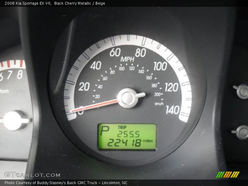 Black Cherry Metallic / Beige 2008 Kia Sportage EX V6