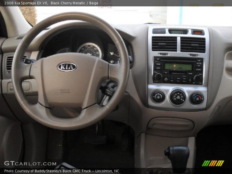 Black Cherry Metallic / Beige 2008 Kia Sportage EX V6