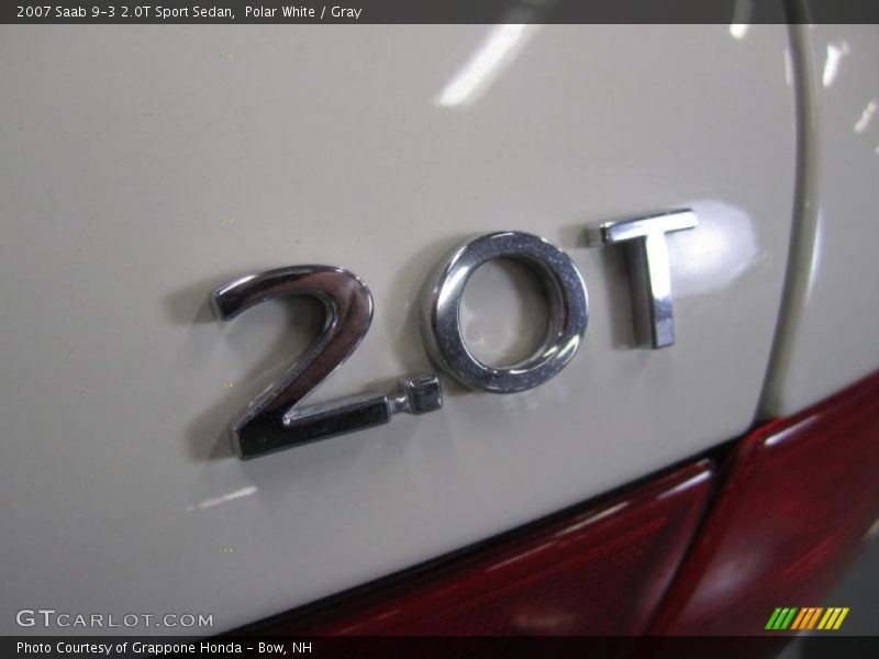 Polar White / Gray 2007 Saab 9-3 2.0T Sport Sedan