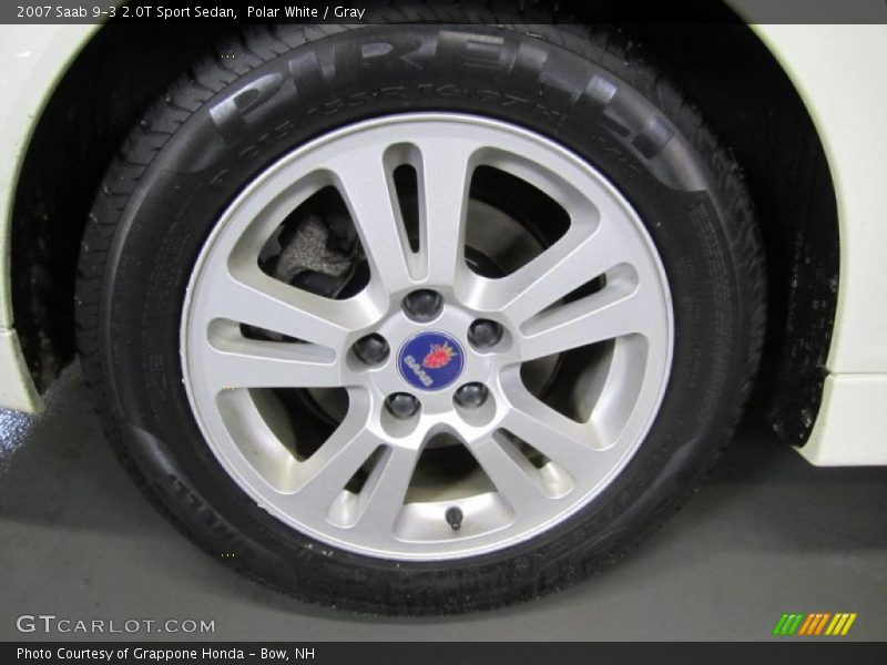 Polar White / Gray 2007 Saab 9-3 2.0T Sport Sedan