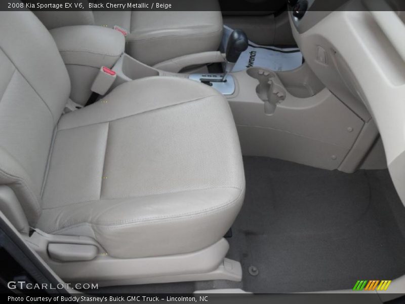 Black Cherry Metallic / Beige 2008 Kia Sportage EX V6