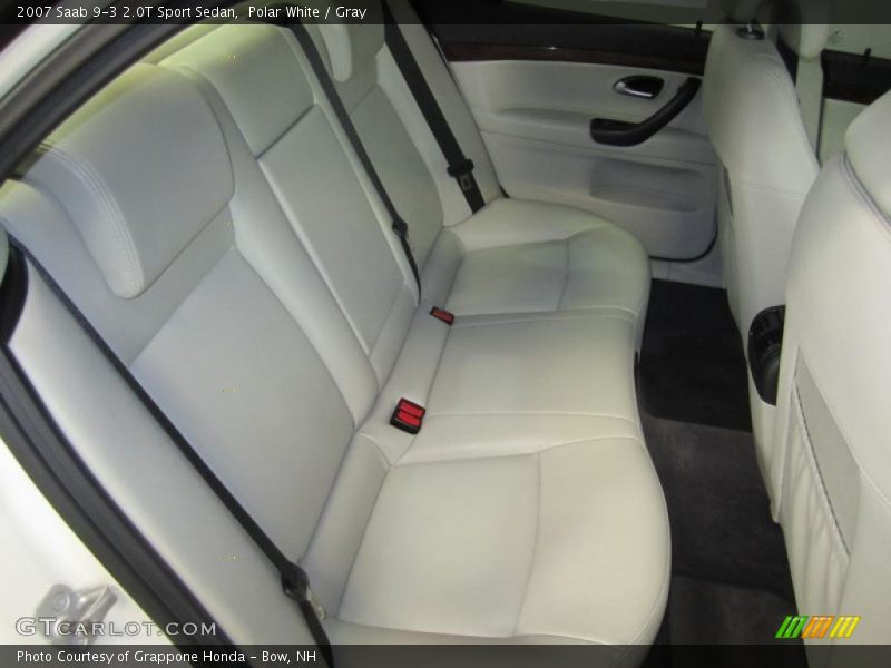 Polar White / Gray 2007 Saab 9-3 2.0T Sport Sedan