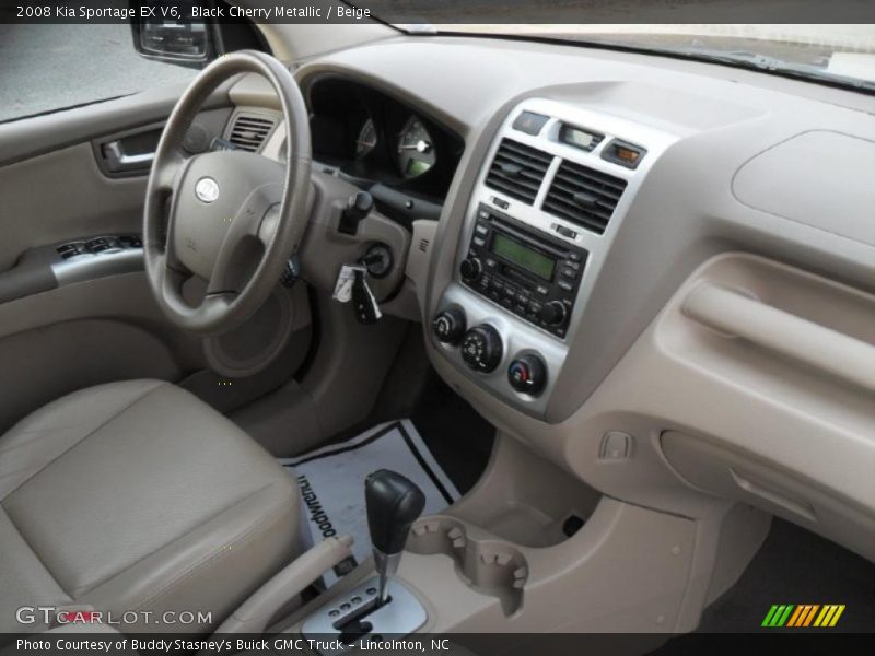 Black Cherry Metallic / Beige 2008 Kia Sportage EX V6