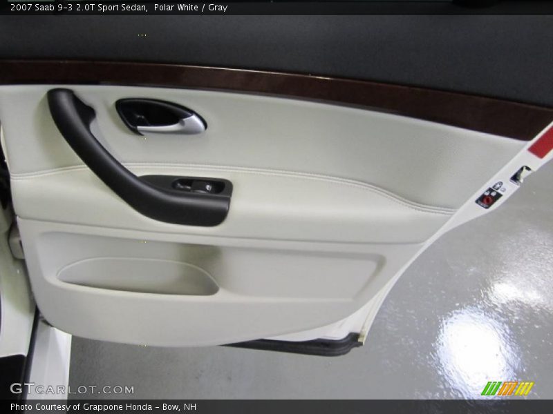 Polar White / Gray 2007 Saab 9-3 2.0T Sport Sedan
