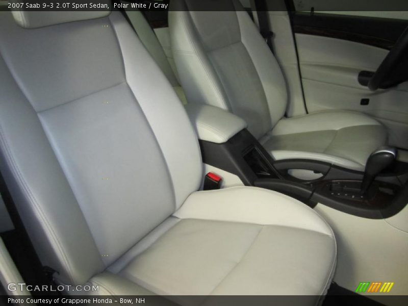 Polar White / Gray 2007 Saab 9-3 2.0T Sport Sedan