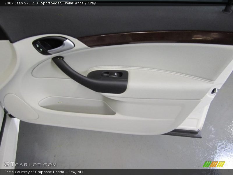 Polar White / Gray 2007 Saab 9-3 2.0T Sport Sedan