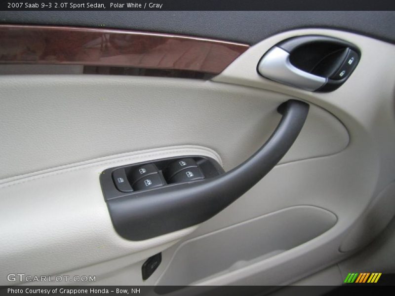 Polar White / Gray 2007 Saab 9-3 2.0T Sport Sedan
