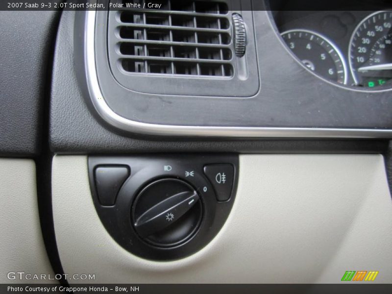 Polar White / Gray 2007 Saab 9-3 2.0T Sport Sedan