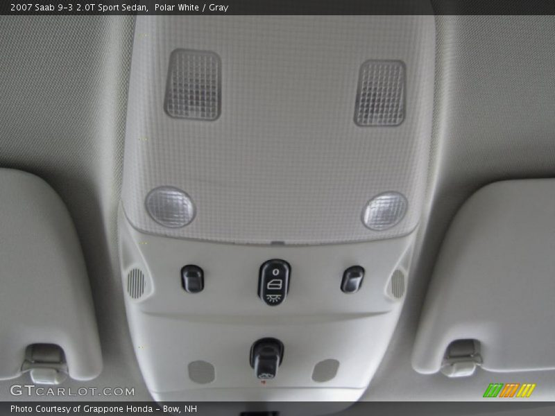 Polar White / Gray 2007 Saab 9-3 2.0T Sport Sedan