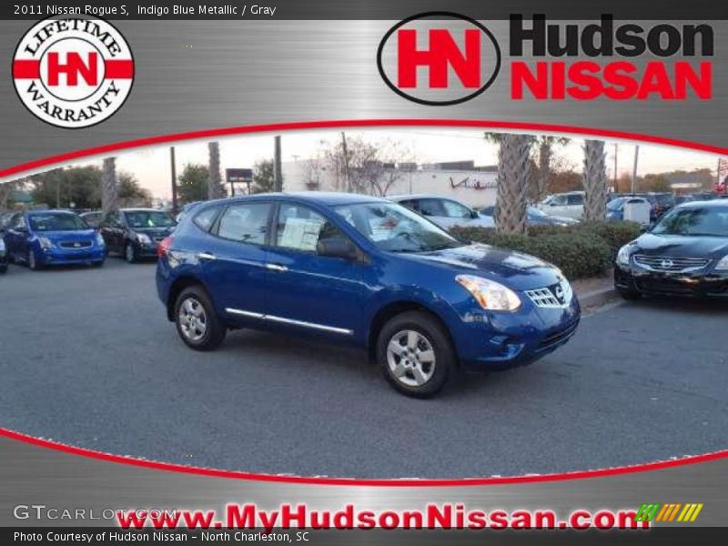 Indigo Blue Metallic / Gray 2011 Nissan Rogue S