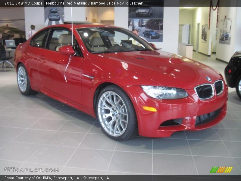 Melbourne Red Metallic / Bamboo Beige Novillo Leather 2011 BMW M3 Coupe