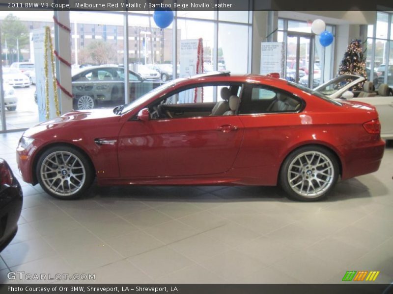 Melbourne Red Metallic / Bamboo Beige Novillo Leather 2011 BMW M3 Coupe